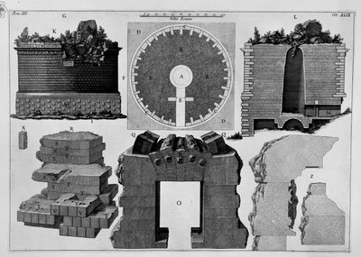 Mausoleum der Cecilia Metella von Giovanni Battista Piranesi
